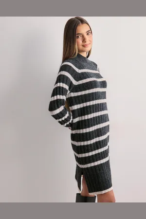 JDY - miley L/S Hn Stripe Dress Knt