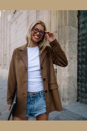 ONLY - Onltulip Faux Suede Blazer Coat Otw