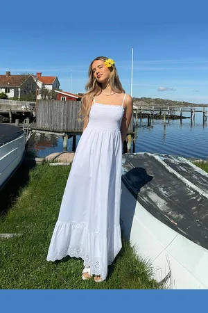 ONLY - Onllou Life Emb Smock Ankel Dress P
