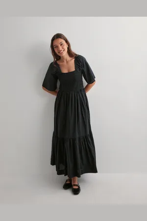 SELECTED - Slfdora Ss Ankle Dress B