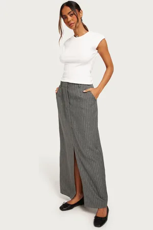 Neo Noir - Leland Pinstripe Skirt