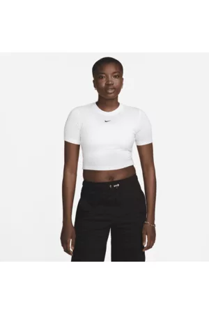 Nike Dame Trenings t-skjorter - Sportswear Essential kort T-skjorte med smal passform til dame