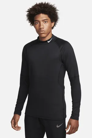 Nike Pro Dri-FIT varm, langermet treningsoverdel med halvhøy hals til herre
