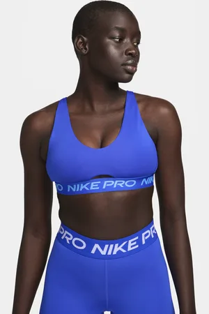Nike Pro Training dri fit indy bandeau light support sports bra in
