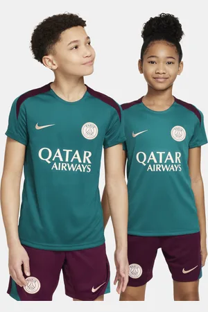 Nike Paris Saint-Germain Strike Dri-FIT kortermet strikket fotballoverdel til store barn