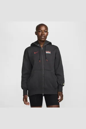 Nike Team Kenya Phoenix Fleece ekstra stor hettejakke til dame