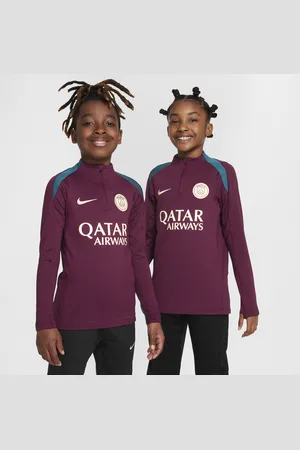 Nike Paris Saint-Germain Strike Dri-FIT fotballtreningsoverdel til store barn