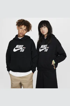 Nike SB Icon Fleece EasyOn ekstra stor hettegenser til store barn