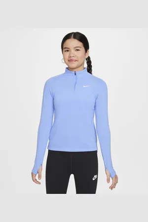 Nike Dri-FIT langermet overdel med glidelås i halsen til jente