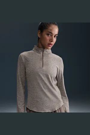 Nike Swift Dri-FIT UV løpeoverdel med glidelås i halsen til dame
