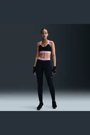 Nike Pro leggings med nettingpaneler og mellomhøyt liv til dame
