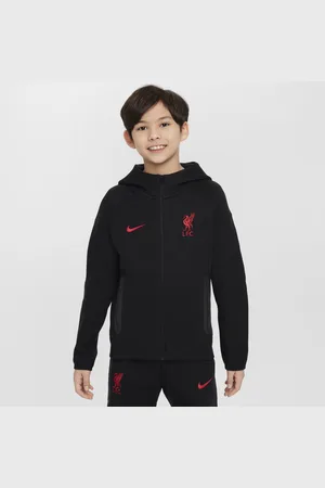 Nike Liverpool FC Tech Fleece fotballhettejakke til store barn (gutt)