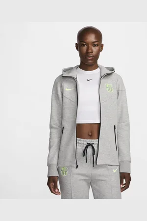 Nike FC Barcelona Tech Fleece Windrunner Football hettejakke til dame