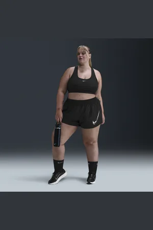 Nike One Swoosh Dri-FIT fôret shorts med grafikk og mellomhøyt liv til dame