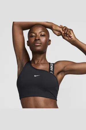 Nike Pro Swoosh asymmetrisk sports-BH med innlegg middels støtte til dame