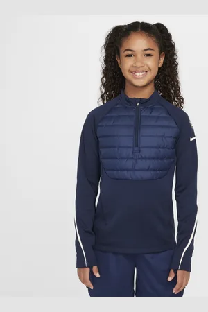 Nike Chelsea FC Academy Winter Warrior Therma-FIT fotballtreningsoverdel til store barn