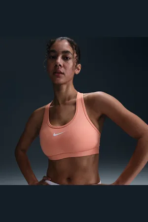 Nike Swoosh Medium Support sports-BH med innlegg til dame