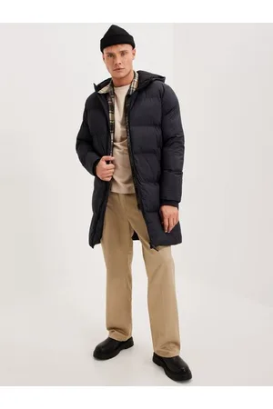 SELECTED Herre Jakker - Slhdavid Long Puffer Jacket Ex Jakker Black