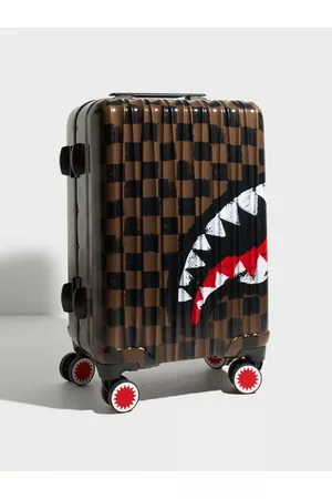 Sprayground Herre Kofferter - Sharks in Paris Painted Hard Luggage Vesker Black/Brown