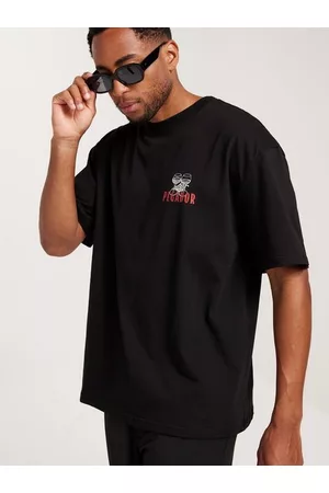 Pegador Herre Singleter - Scarsdale Oversized Tee T-skjorter og singleter Black