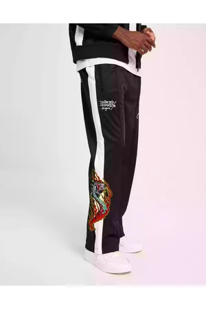 Mens Hell-Catz Tricot Tracksuit Joggers - Black – Ed Hardy Europe