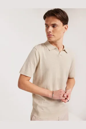 SELECTED Slhlake Linen Ss Polo Kortermet poloskjorte