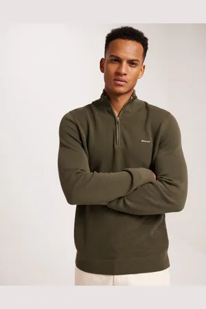 GANT Cotton Pique Halfzip Strikkegensere