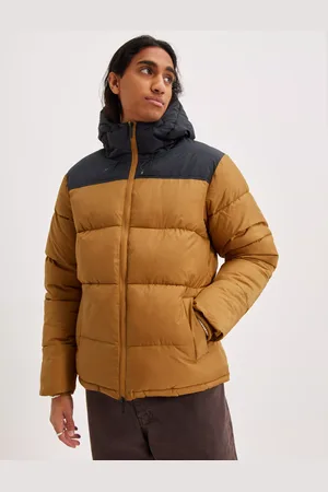Knowledge Cotton Apparal Thermore? puffer color blocked jacket THERMO ACTIVE? - GRS/Vegan