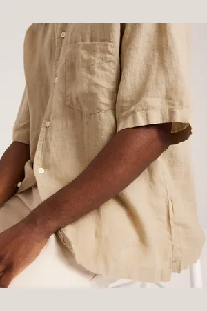 GANT Rel Gmnt Dyed Linen Ss Shirt Kortermede skjorter