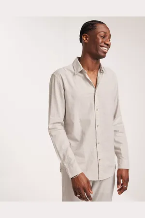 JACK & JONES Jjesummer Linen Blend Shirt Ls Sn Linskjorter