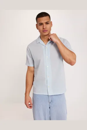JACK & JONES Joreaster Palma Seersucker Shirt Ss Kortermede skjorter