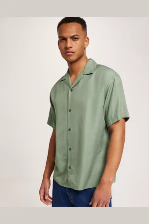 JACK & JONES Jprccaaron Tencel Resort Shirt S/S Kortermede skjorter