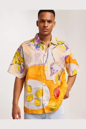 JACK & JONES Jorlandscape Shirt Ss Ln Kortermede skjorter