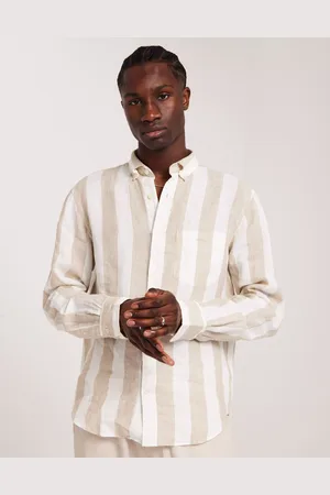 GANT Reg Bold Stripe Linen Shirt Linskjorter