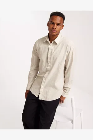 SELECTED Slhregnew-Linen Shirt Ls Classic Linskjorter