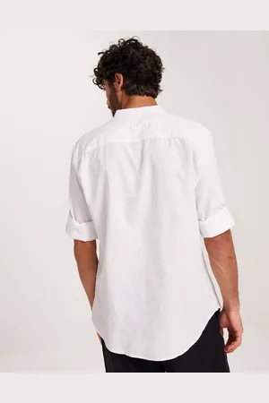 SELECTED Slhregnew-Linen Shirt Tunic Ls Band Kortermede skjorter