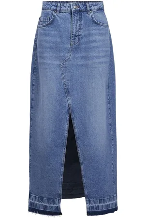 Object Høy Midje Denimskjørt