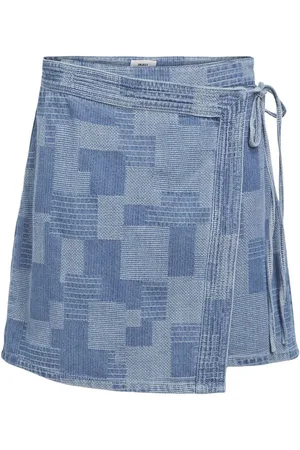 Object Denim Omslagsskjørt