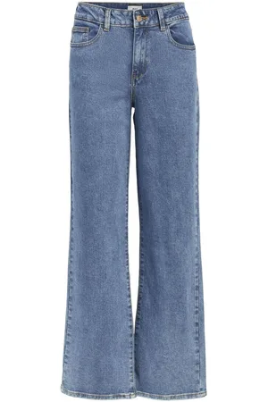 Object Middels Høy Midje Jeans Med Vid Passform
