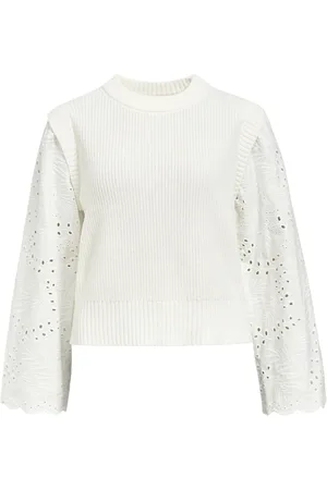 Object Broderie Anglaise Pullover