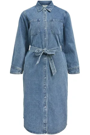 Object Denim Skjortekjole