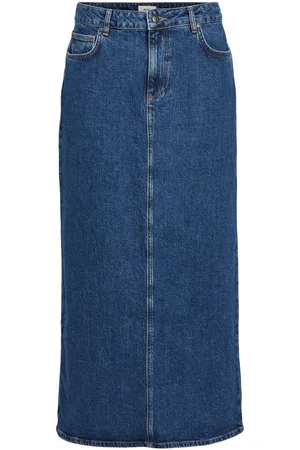 Object Denim Maksiskjørt