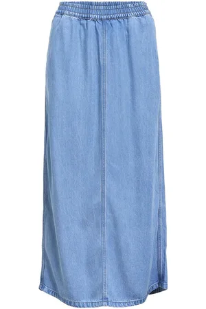 Object Denim Maksiskjørt