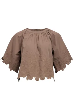 Object Brodert Crop-topp