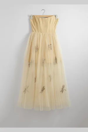 & OTHER STORIES Sheer Corset Midi Dress