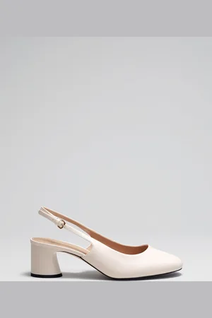 & OTHER STORIES Block-Heel Leather Slingback Pumps