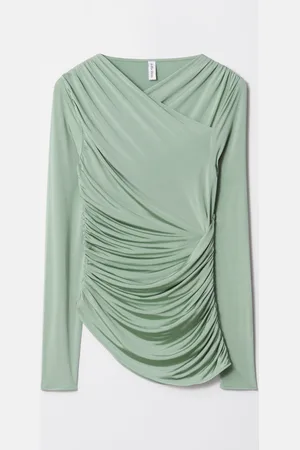 & OTHER STORIES Ruched Wrap Top