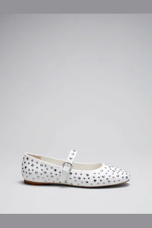 & OTHER STORIES Studded Leather Ballet Flats