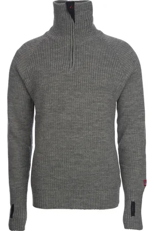 Ulvang Unisex Rav Sweater With Zip Grey Melange