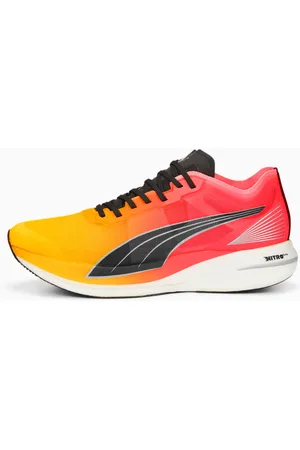 PUMA Deviate Nitro Elite Fireglow Running Shoes Men, Sun Stream/Sunset Glow, size 39, Shoes